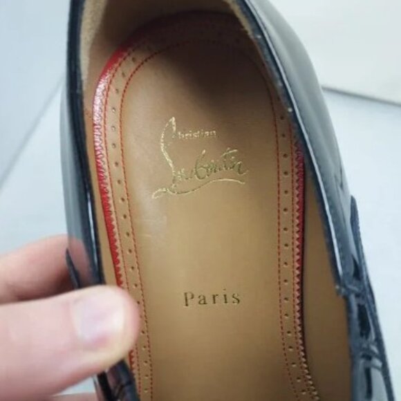 Christian Louboutin Greg on MENS Flat Patent Leather Shoe - Picture 4 of 12